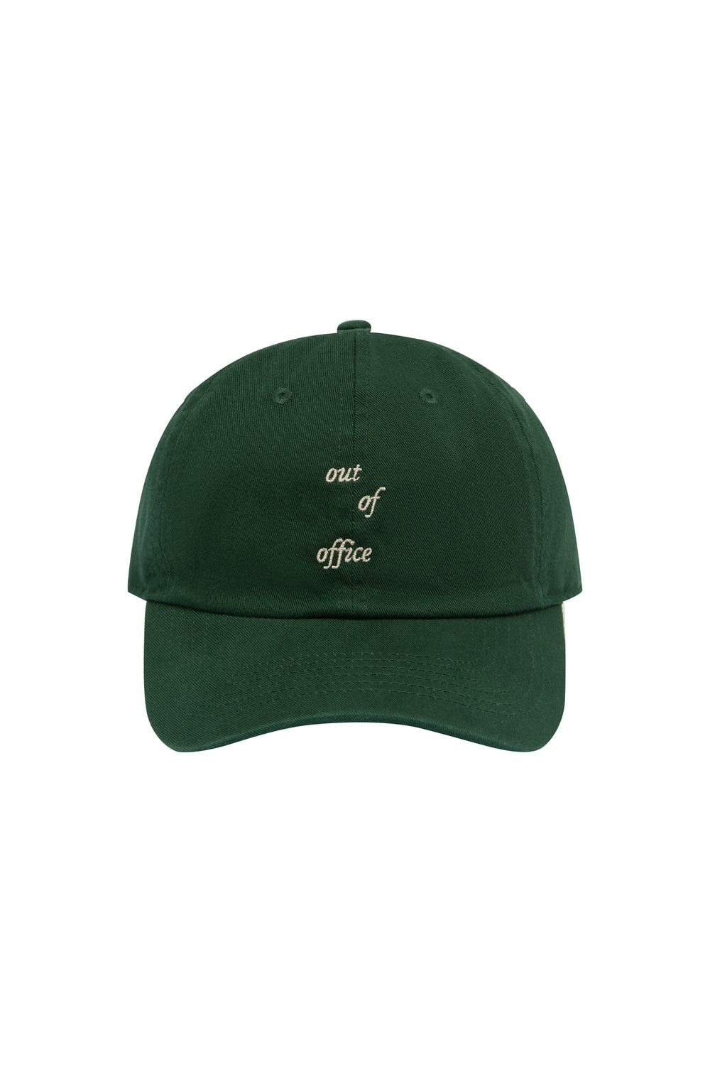 Out Of Office Cap - Forest Green + Cream