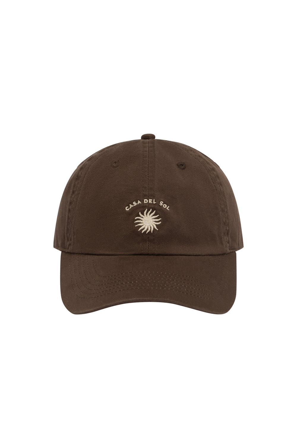 Casa Del Sol Signature Cap - Washed Chocolate + Buttermilk